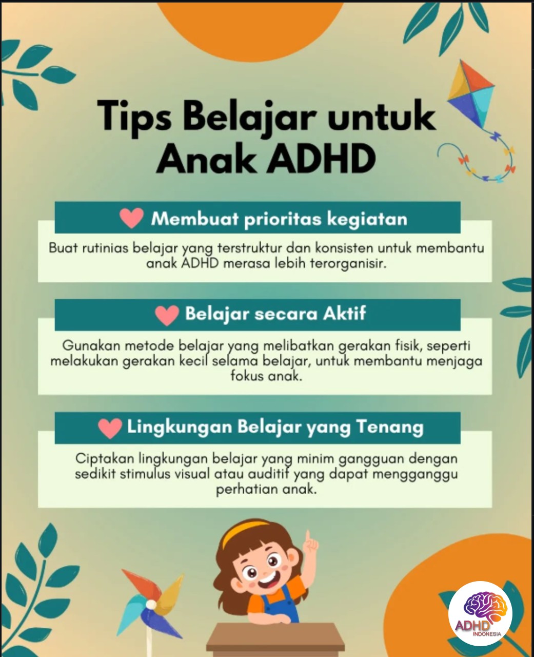 Strategi Belajar yang Cocok untuk Anak ADHD di Kabupaten Banggai
